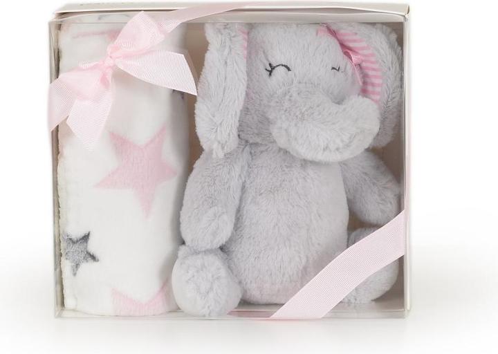 Actual product image Cangaroo Baby Blanket 90 x 75 cm Plush Animal (90 x 75 cm)