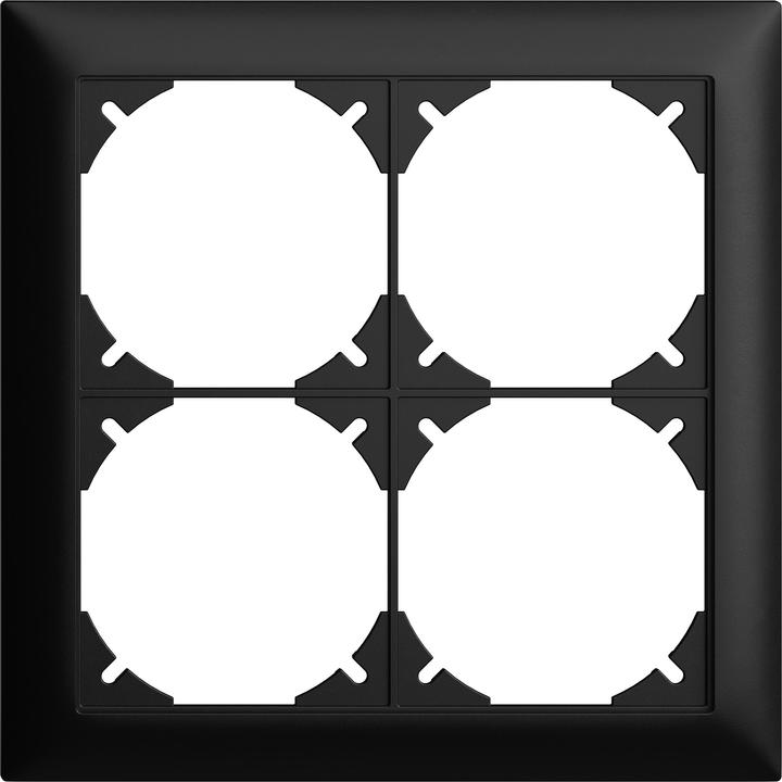 Image du produit Feller Cadre de recouvrement EDIZIOdue4 App / 2x2 noir