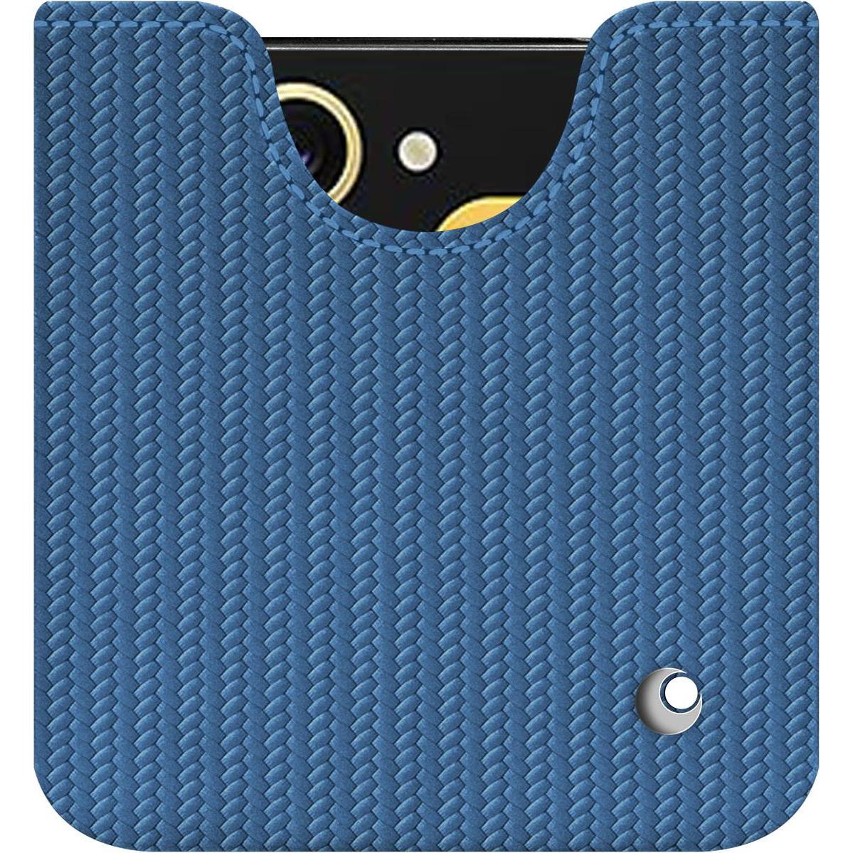 Noreve Lederschutzhülle (Samsung Galaxy Z Flip6), Smartphone Hülle, Blau