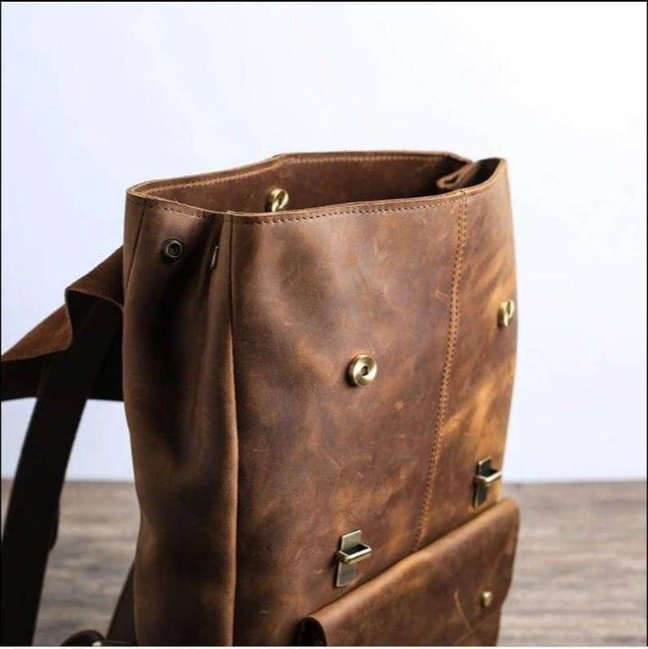Immagine prodotto Only-Bags.Store Zaino in pelle, zaino in pelle marrone, zaino, zaino in pelle da uomo, zaino hipster, regali