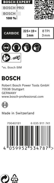 Produktbild Bosch Professional Zubehör EXPERT ‘Hard Nail Pallets’ S 1122 CHM Säbelsägeblatt, 10 Stück