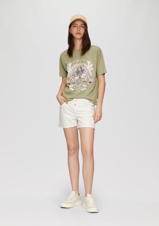 Produktbild S.Oliver T-Shirt Print-T-Shirt mit überschnittenen Schultern (S)