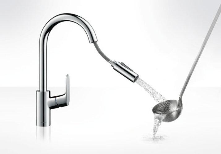 Image du produit hansgrohe Focus M41 Einhebel-Küchenarmatur 240, Ausziehbrause, 2 Strahlarten