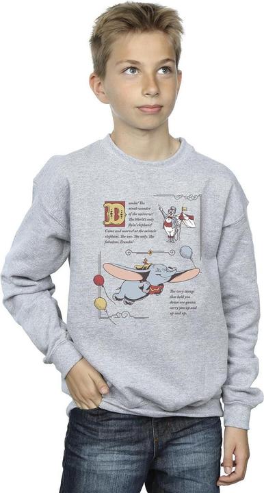 Produktbild Disney Dumbo Story Book Page Sweatshirt Jungen (152, 158)