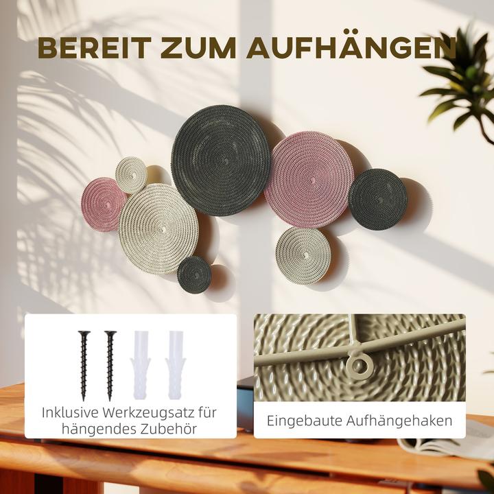 Image du produit Homcom Wanddeko Metall Bronze