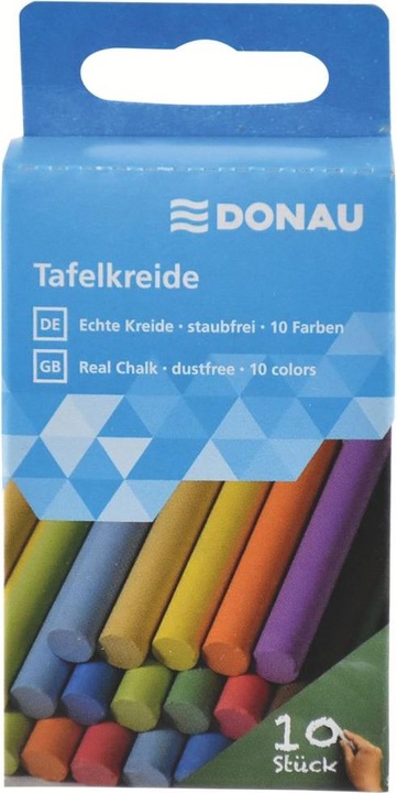 Actual product image Donau Blackboard chalk 10 pieces assorted (10 x)