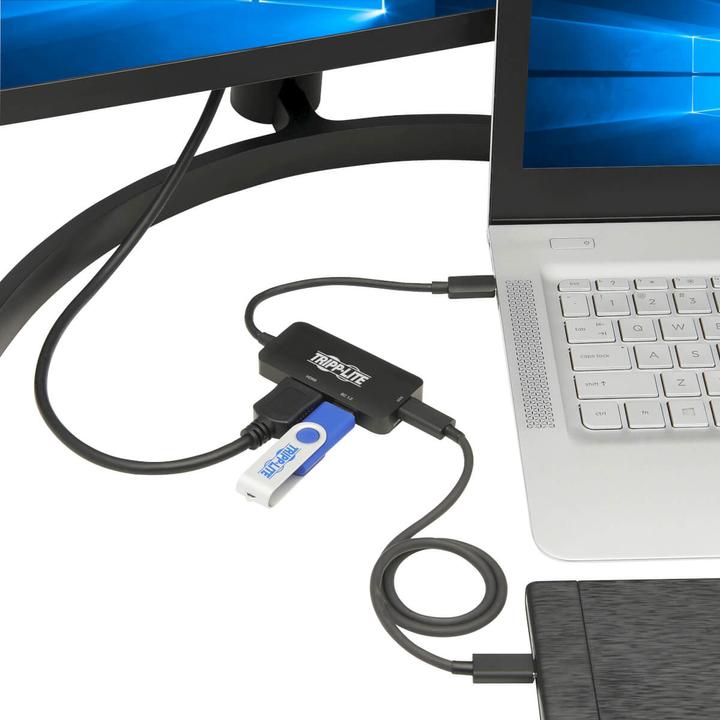 Actual product image Eaton USB-C Multiport Adapter - HDMI 4K 60 Hz 4:4:4 HDR USB-A 100W PD Charging Black (USB-C, 1 portion)