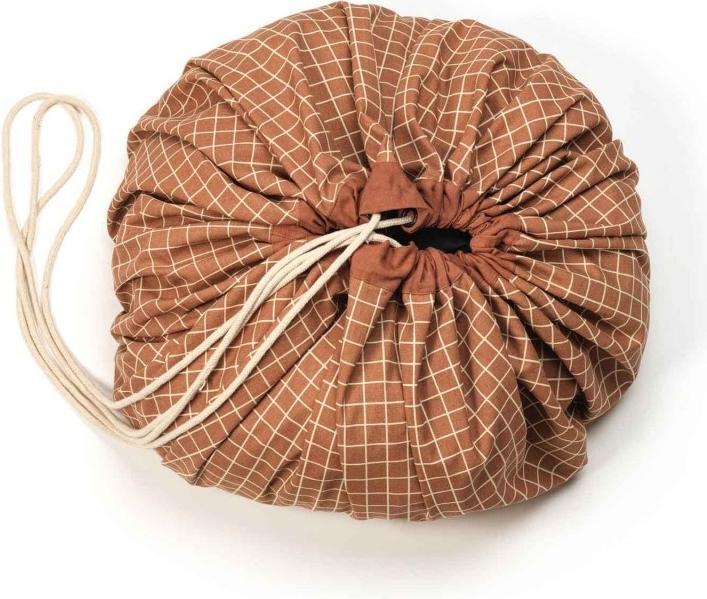 play&go Stampa Griglia organica marrone (140 x 140 cm)