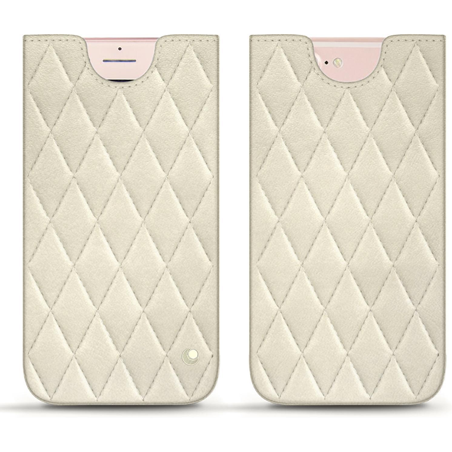 Thumbnail - Noreve Lederschutzhülle (Apple iPhone 7 Plus), Smartphone Hülle, Weiss