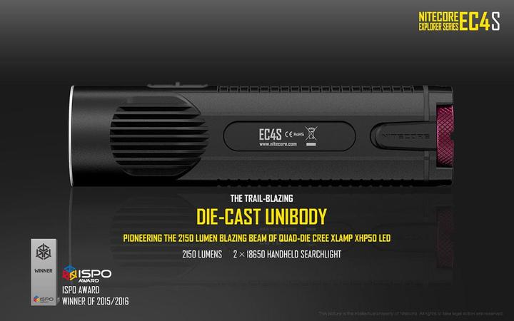 Produktbild Nitecore Ec4s (15 cm, 2150 lm)