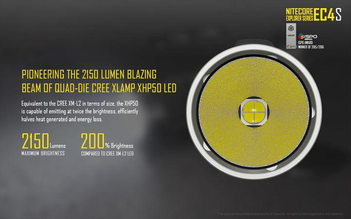 Produktbild Nitecore Ec4s (15 cm, 2150 lm)