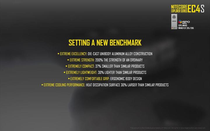 Produktbild Nitecore Ec4s (15 cm, 2150 lm)