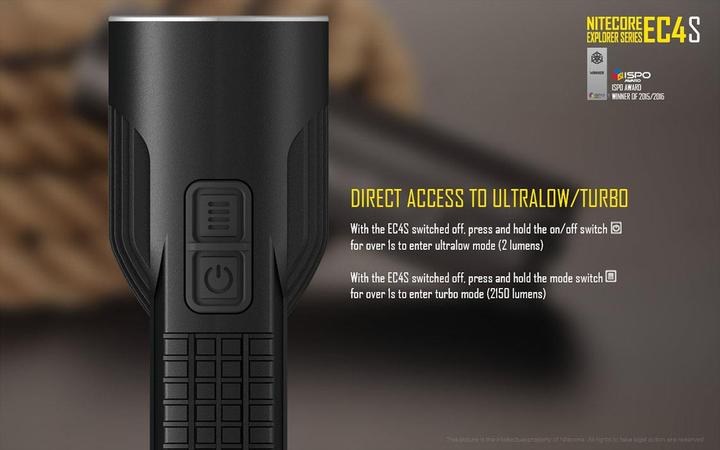 Produktbild Nitecore Ec4s (15 cm, 2150 lm)