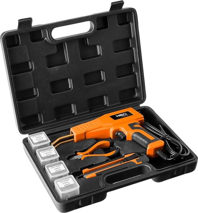 Neo Kit de fer à souder en plastique 50W + 200 pinces (Mèche à souder)