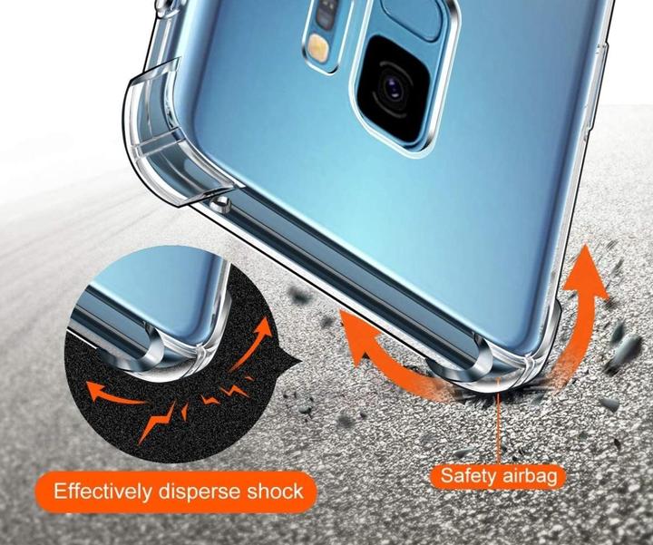 Actual product image Screenguard Samsung Galaxy S9 Case Crystal Soft Airbag Bumper (Samsung Galaxy S9+)