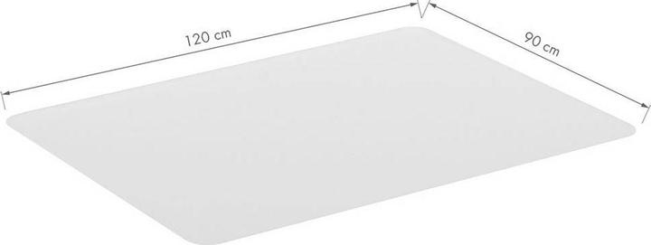 Produktbild LogiLink Bodenschutzmatte, 120x90x0,2 cm, wasserresistent, glänzende Oberfläche, transparent (120 x 90 cm)