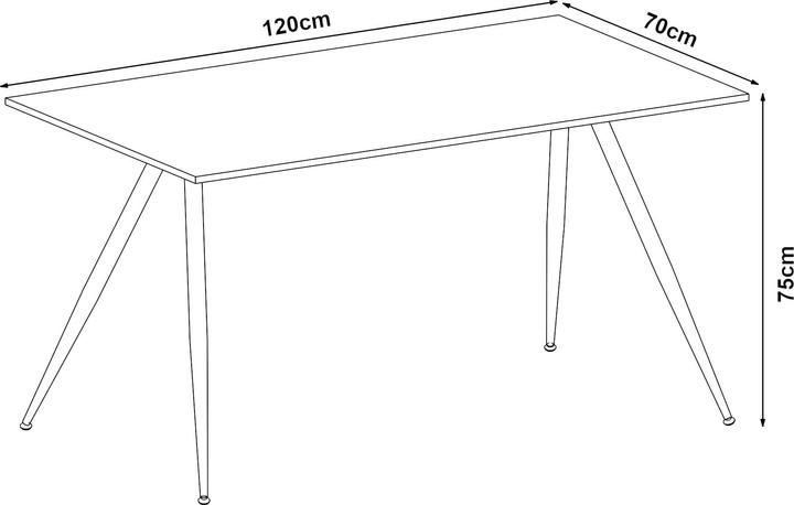 Actual product image En.Casa Fitjar (120 x 70 x 75 cm)