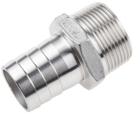 RS PRO Stainless Steel Pipe Fitting, Straight Hexa (Pipe fitting)