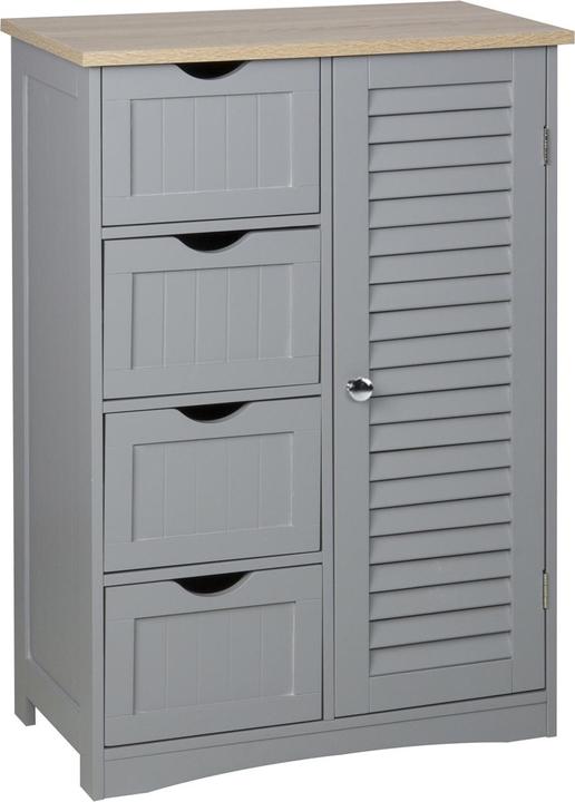 HTI-Living Badezimmerschrank Sarah Landhausstil mit Tür und Schubkästen