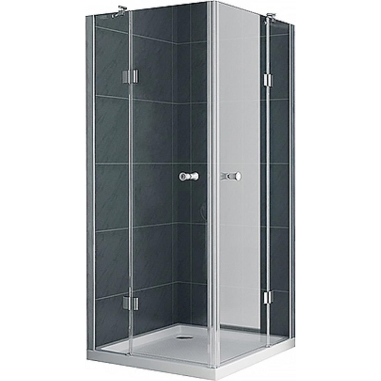 Jet-Line, Duschkabine + Duschwand, Glasdusche VERONA Klarglas Duschkabine (100 cm, 100 cm, 190 cm)
