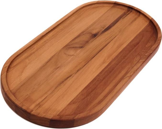 Produktbild TeakHaus Essential Serviertablett oval L mit Rand