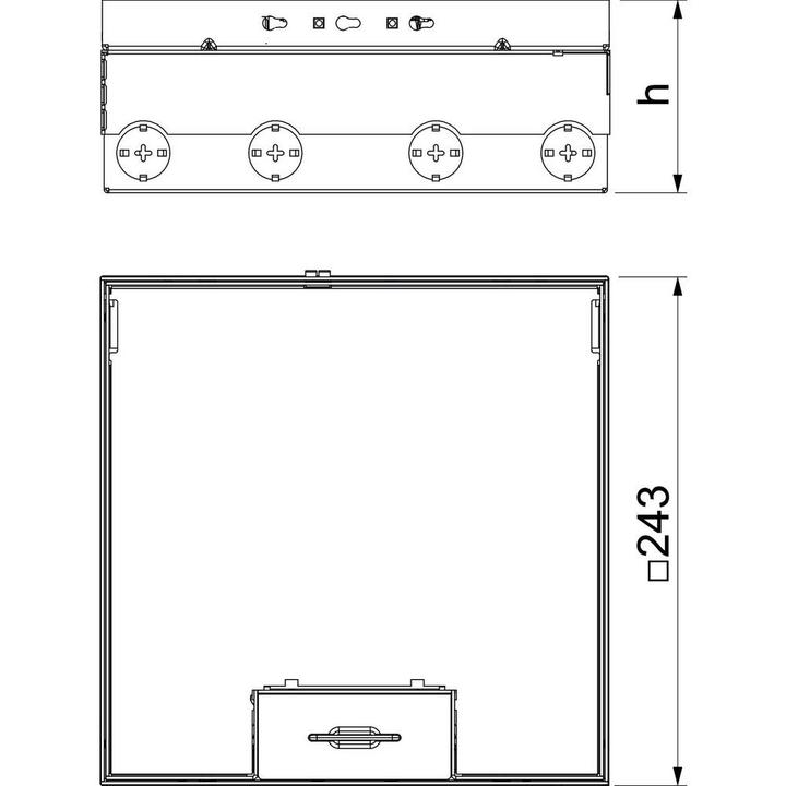 Produktbild OBO Bettermann Vertr Bodentank komplett 2x2-f.VDE-Steckdose UDHO