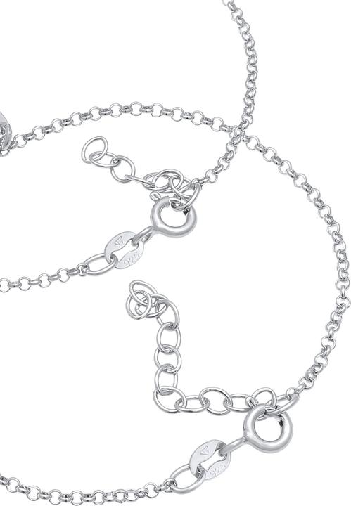 Produktbild Elli Armband Herz Mutter Tochter Plättchen Cut Out 925 Silber (16 cm, 925 Sterling Silber)