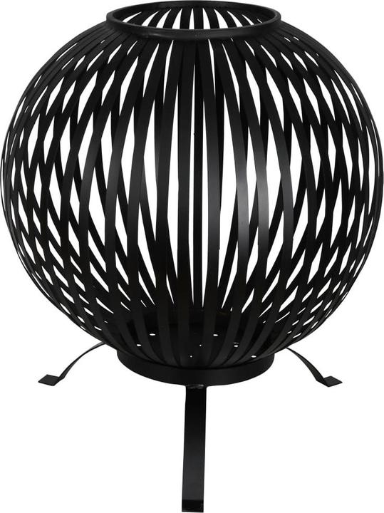 Immagine prodotto Esschert Design Ciotola di fuoco a strisce, Ø 59,2 cm, Nero (59.20 cm)