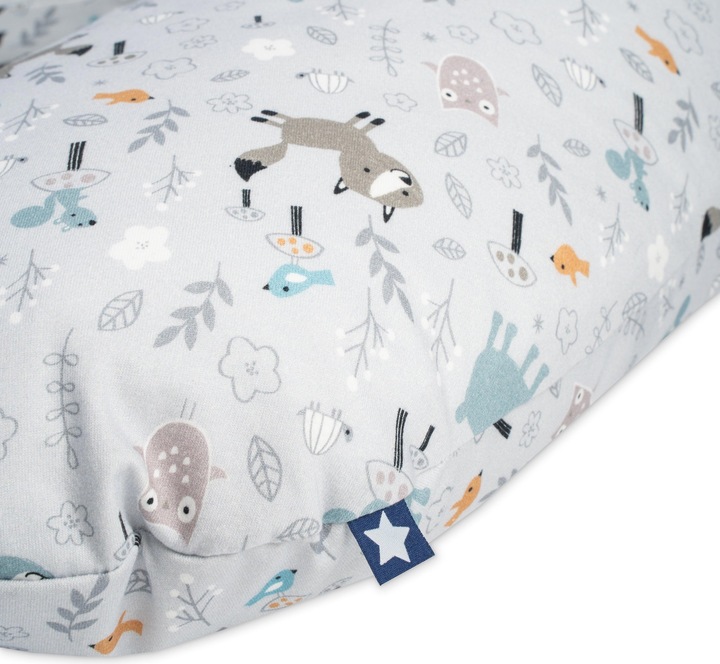 Image du produit Julius Zöllner Coussin d'allaitement en jersey - 190 - Smart Friends (76 cm)