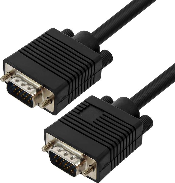Actual product image LinQ Male-male, VGA cable, 3m video adapter black (3 m, VGA)