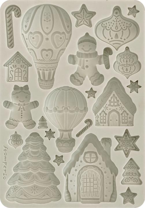Image du produit Stamperia Silikonform A5 "Candy Christmas - Gingerbreads"