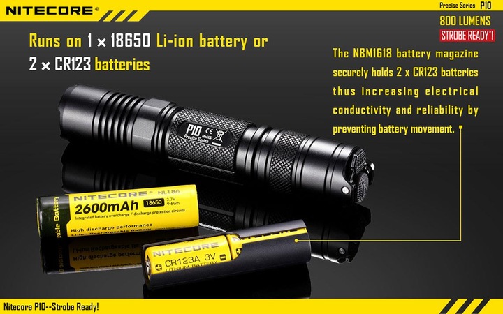 Produktbild Nitecore P10 (13.40 cm, 800 lm)