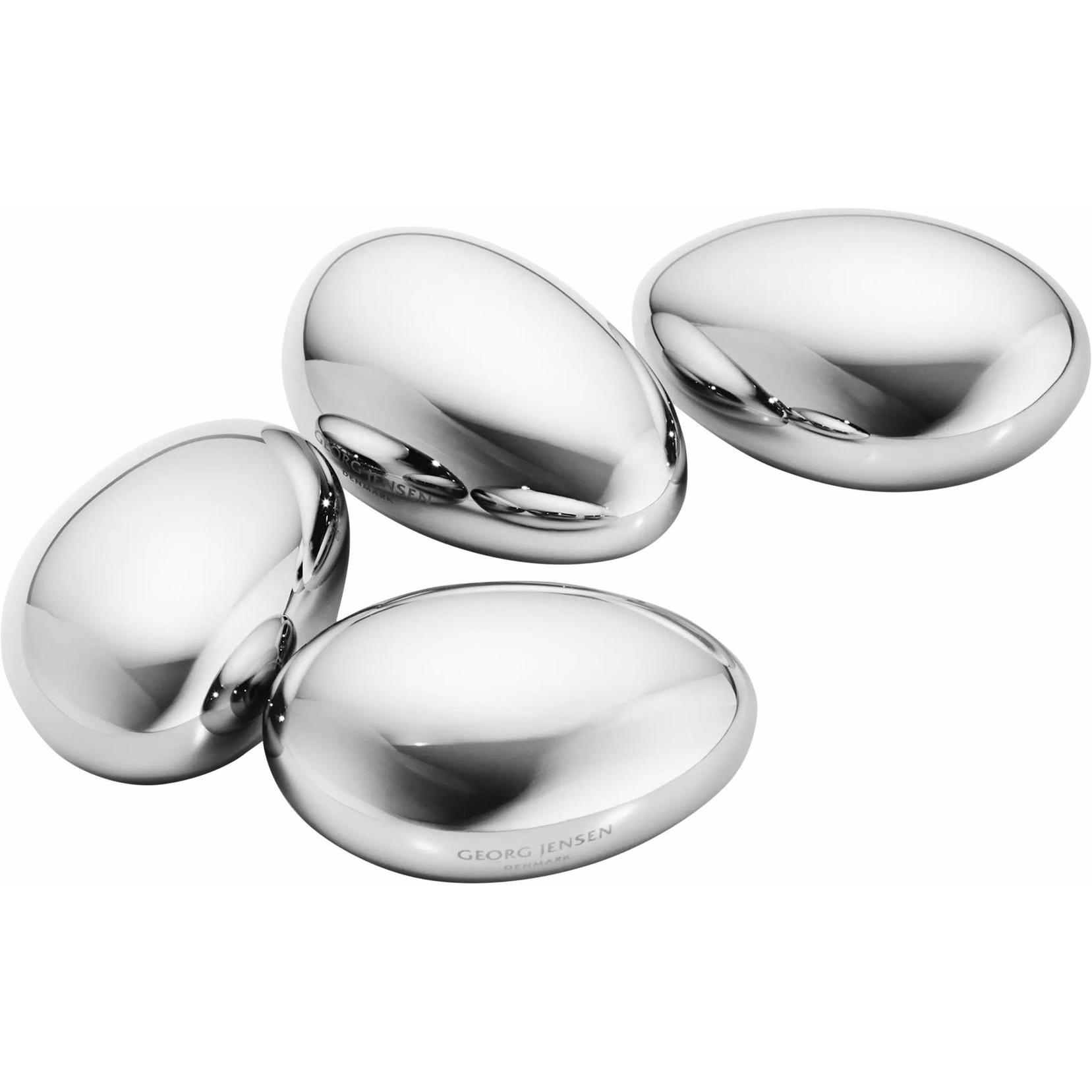 Georg Jensen Eiswürfel 4-tlg. SKY CUBE, Bar Zubehör, Grau