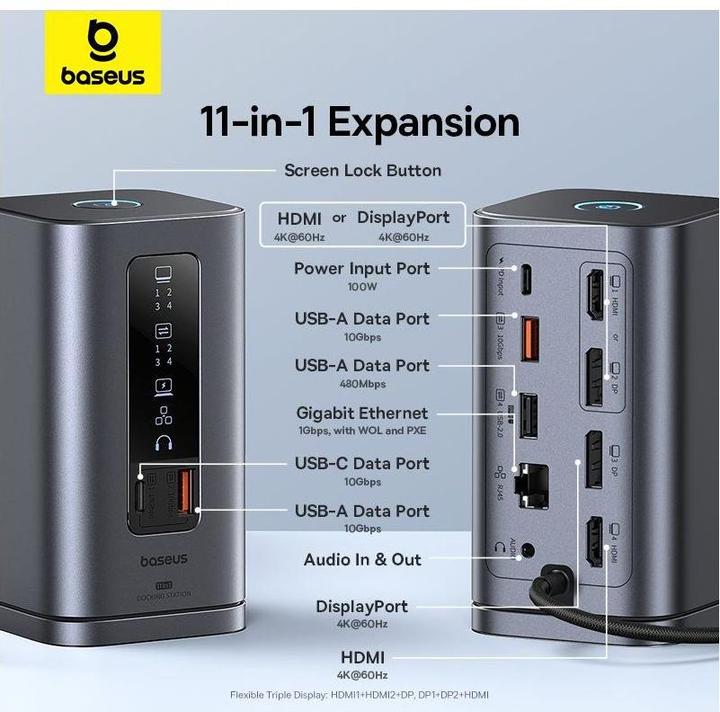Actual product image Baseus Spacemate (USB-C, 11 Ports)