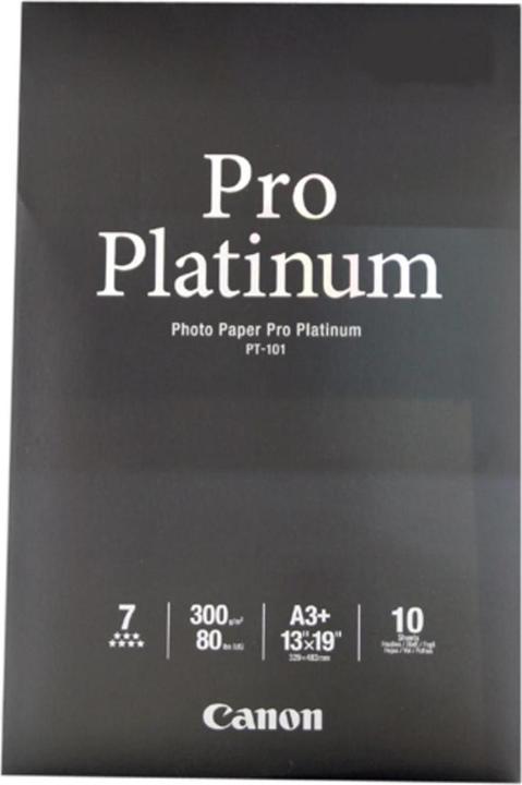 Actual product image Canon PT-101 Pro Platinum (300 g/m², A3+, 10 pcs.)