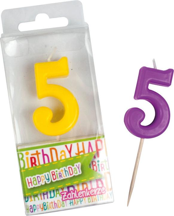 Immagine prodotto Trendhaus Candele cifra Birthday Fun Glitter Mini (5 x)