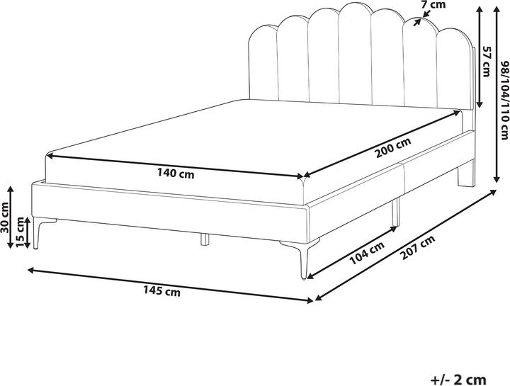 Image du produit Beliani Sauvian (140 x 200 cm)