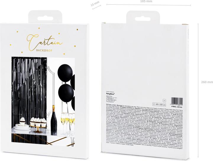 Immagine prodotto Partydeco Tenda da festa nera (1 pz.)