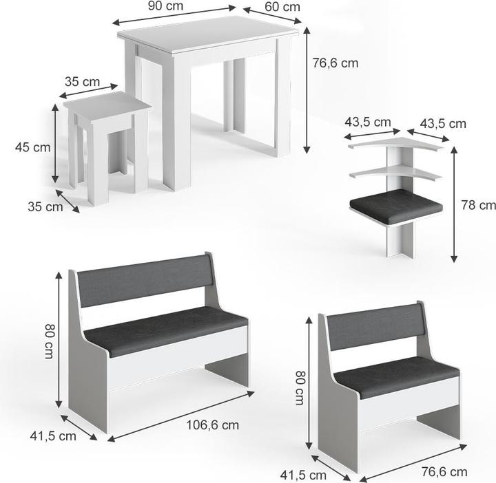 Image du produit Vicco Roman (150 x 150 x 80 cm)
