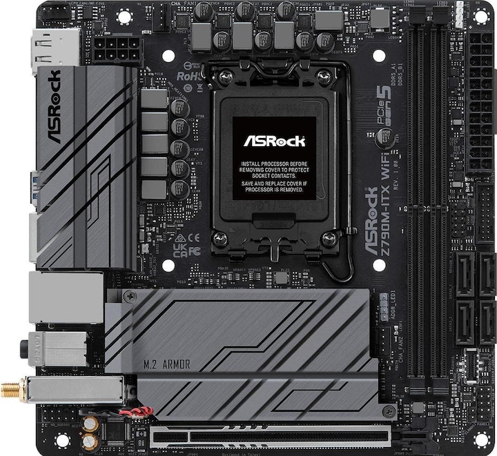 AsRock Z790M-ITX WiFi (LGA 1700, Intel Z790, Mini-ITX)