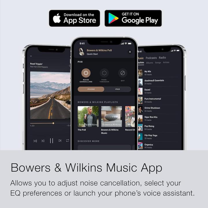 Produktbild Bowers & Wilkins PX8 (ANC, 30 h, Kabellos, Kabelgebunden)