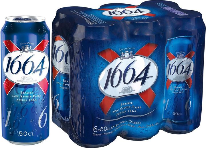 Produktbild Kronenbourg 1664 (6 x 50 cl)