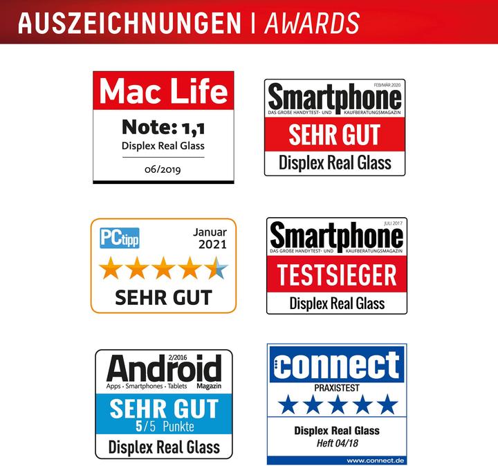 Energie-Label Displex Real Glass, 2D Panzerglas (1 Stück, Samsung Galaxy S25, Samsung Galaxy S24)
