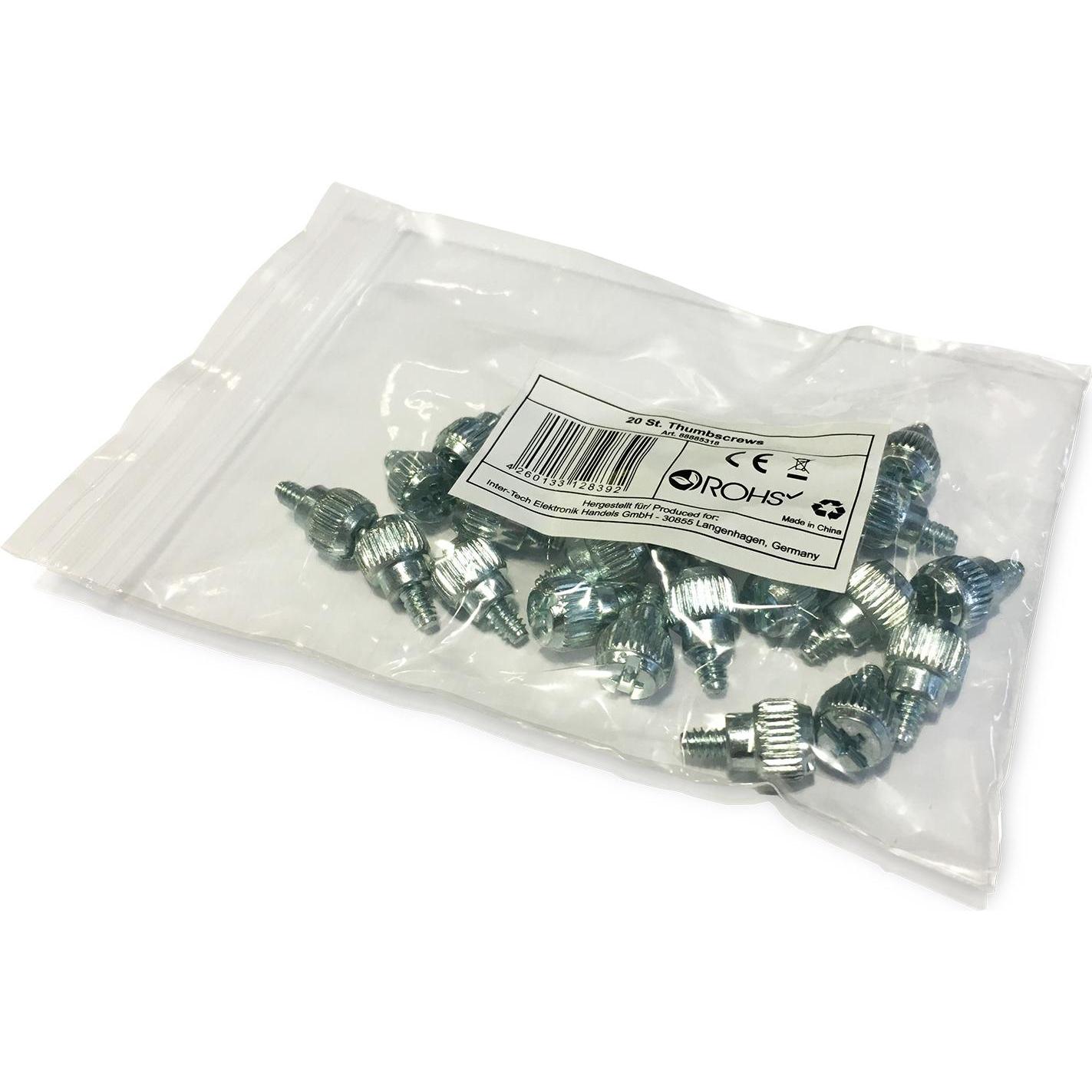 Intertech AC Thumbscrews 1000 St., silber, PC Gehäuse Zubehör