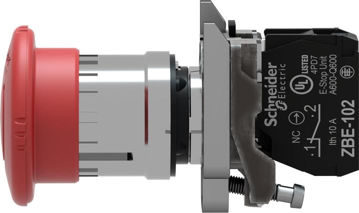 Produktbild Schneider Electric Emergency Stop 40mm Turn Release Red 1NC
