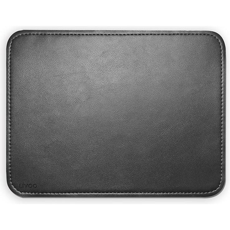 Livoo Mausmatte aus recyceltem PU, Mausmatte, Schwarz