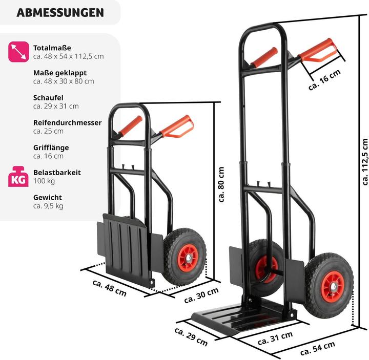 Produktbild tectake Sackkarre (100 kg)