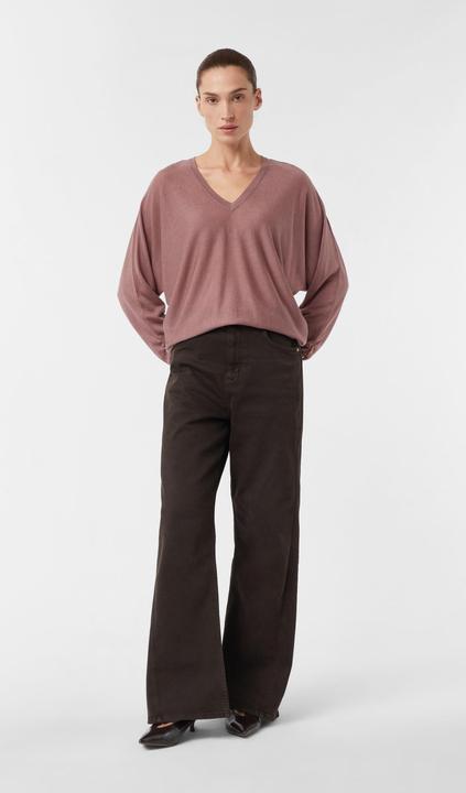 Produktbild Comma Strickpullover Feinstrickpullover mit Fledermausärmeln und Raffung (S)