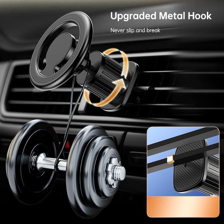 Produktbild iLike Metal Car Air Vent Screw Fix Universal Magnetic magsafe Ring size Smartphone adjustable holder