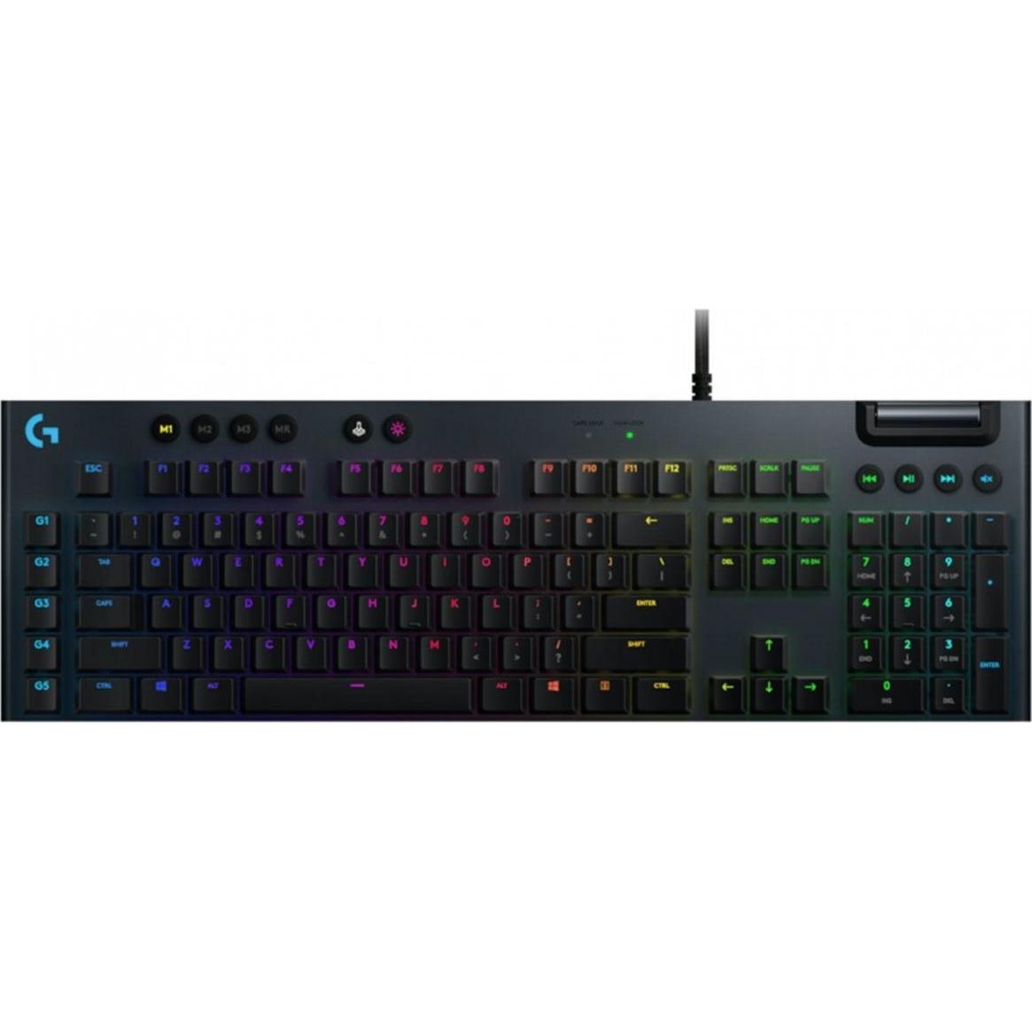 Logitech G G815 (US, Kabelgebunden), Tastatur, Schwarz